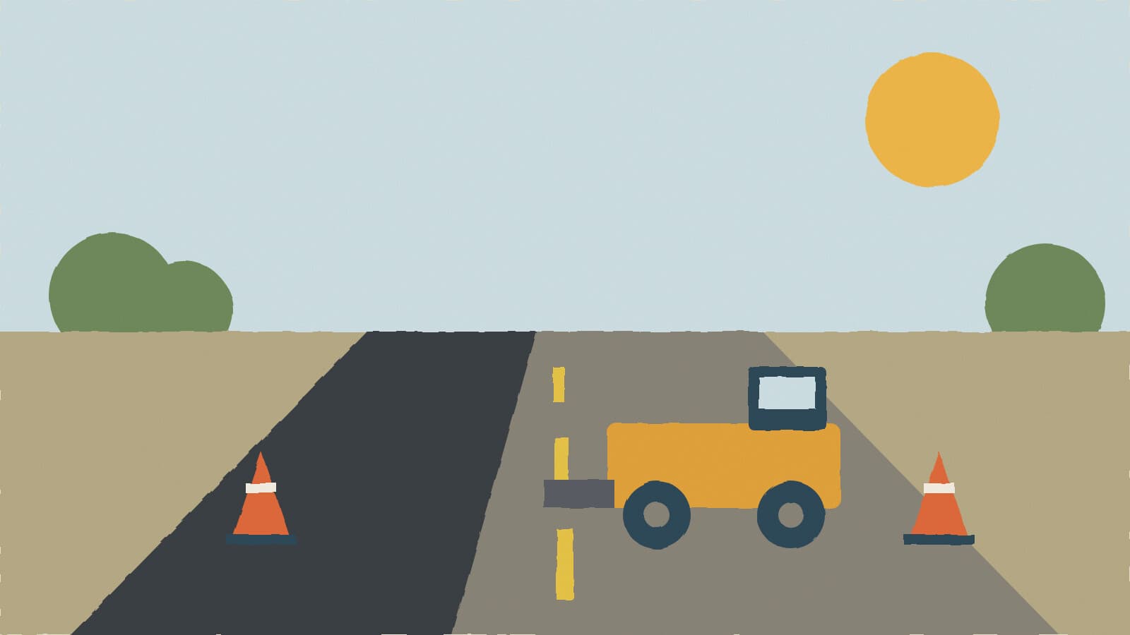 Street repaving crew - illustration, Jake Team LLC