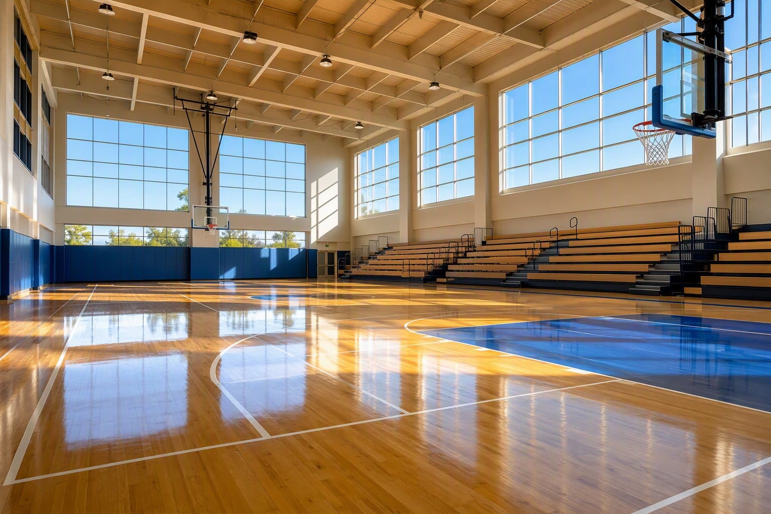 empty basketball court - illustration, Jake Team LLC