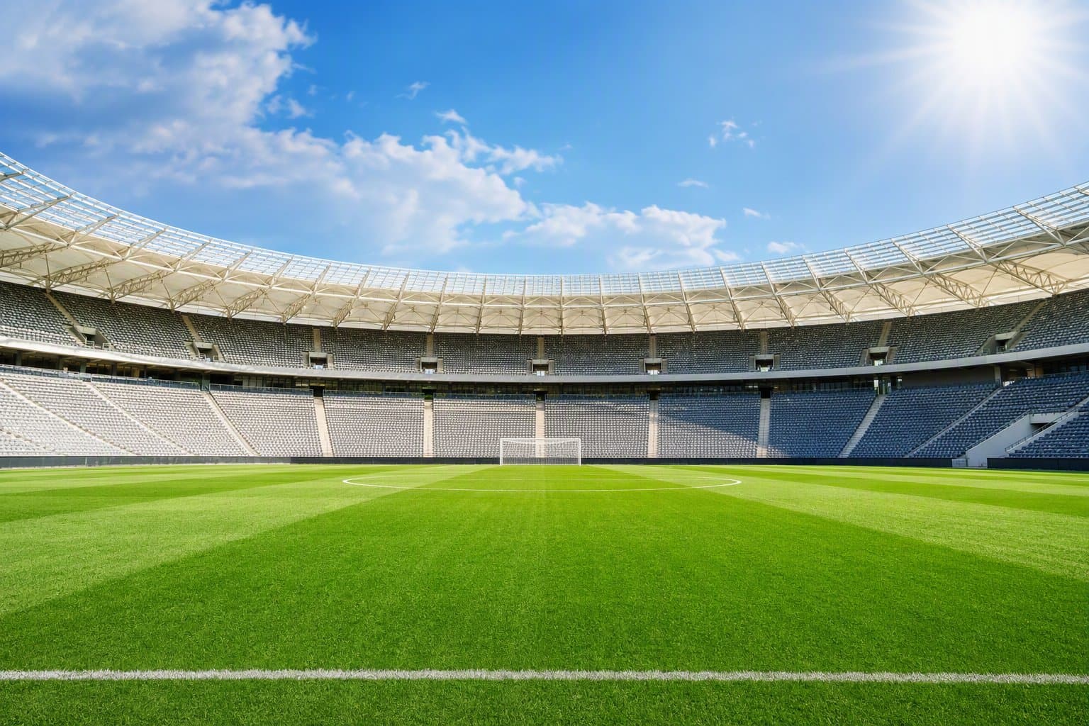 Empty football stadium - illustration, Jake Team LLC
