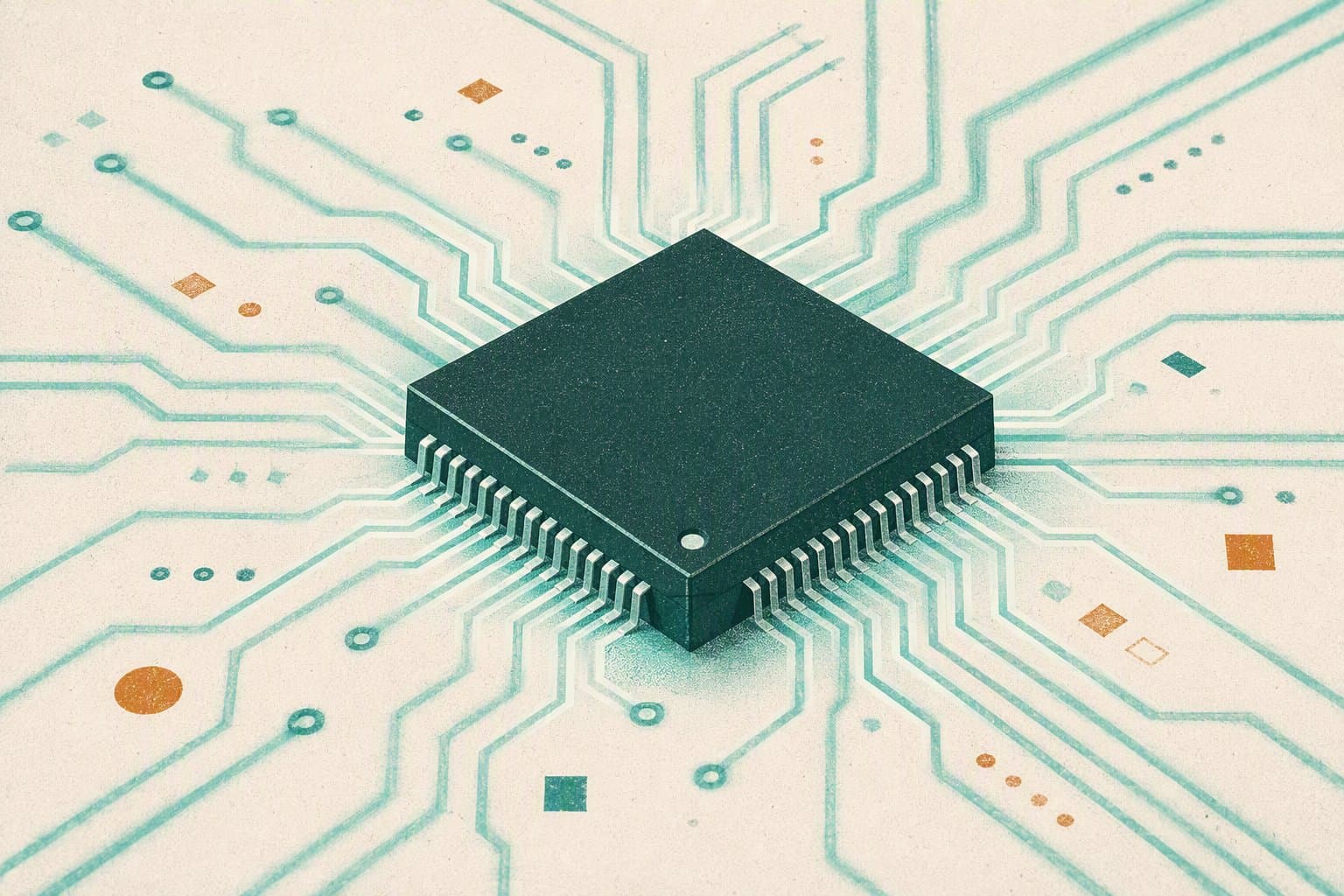Microchip Distribution - illustration, Jake Team LLC