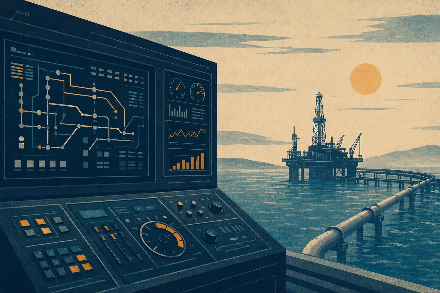 Offshore Automation - illustration, Jake Team LLC