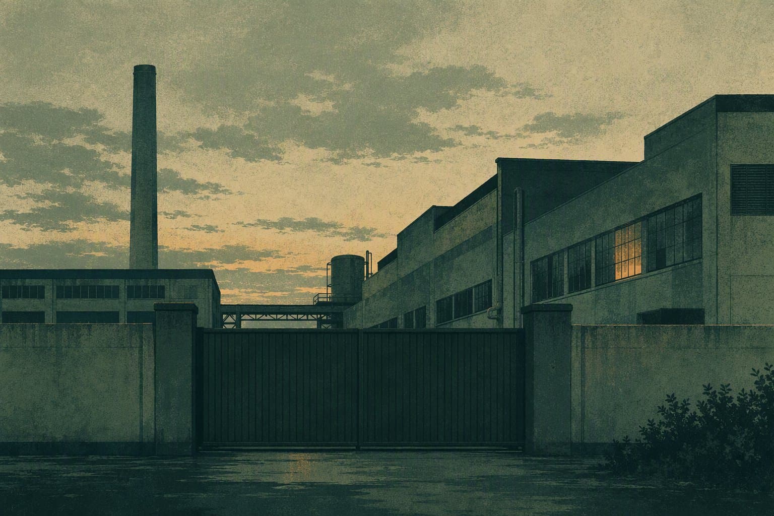 Factory Closure - illustration, Jake Team LLC