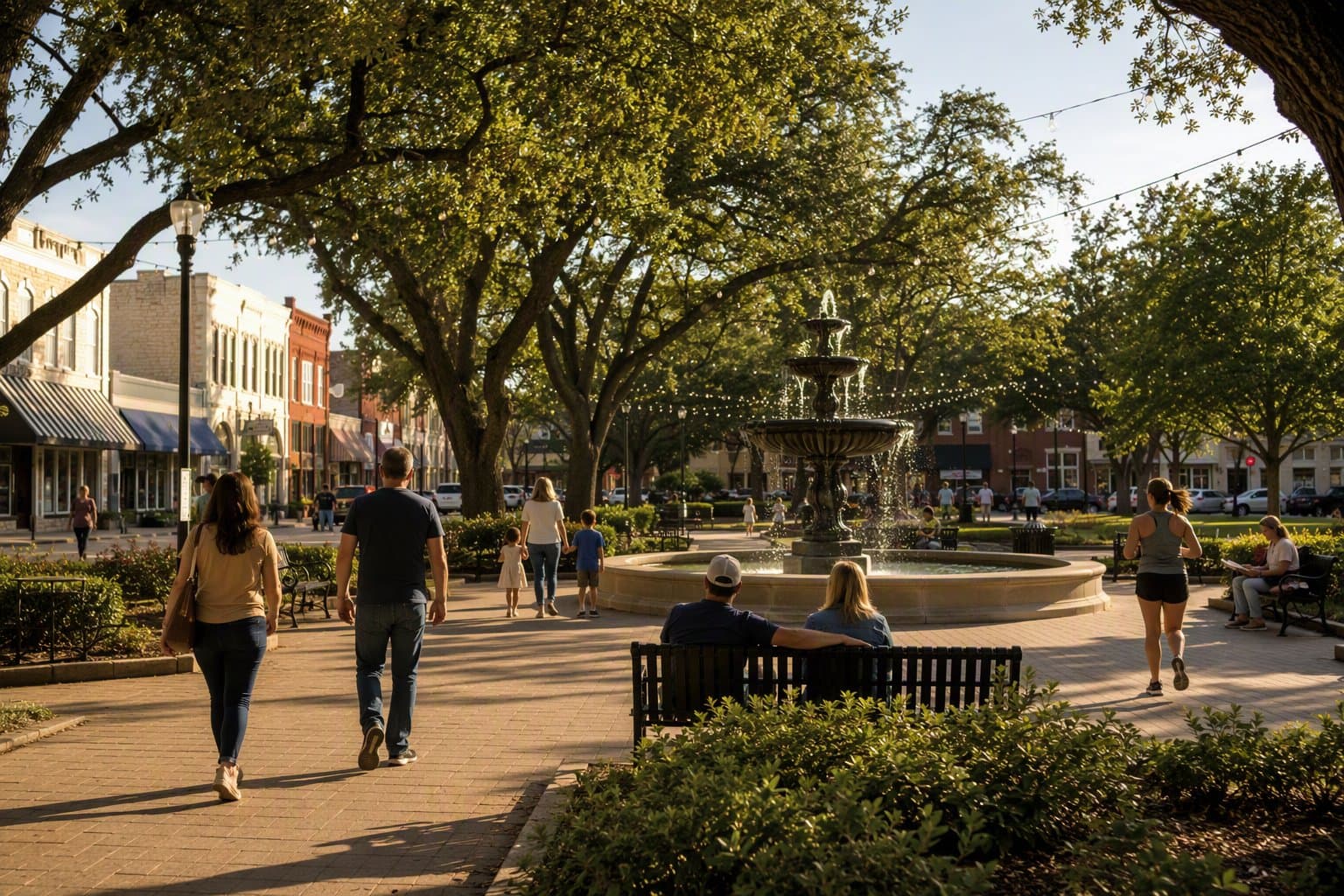 Community town square - illustration, Jake Team LLC