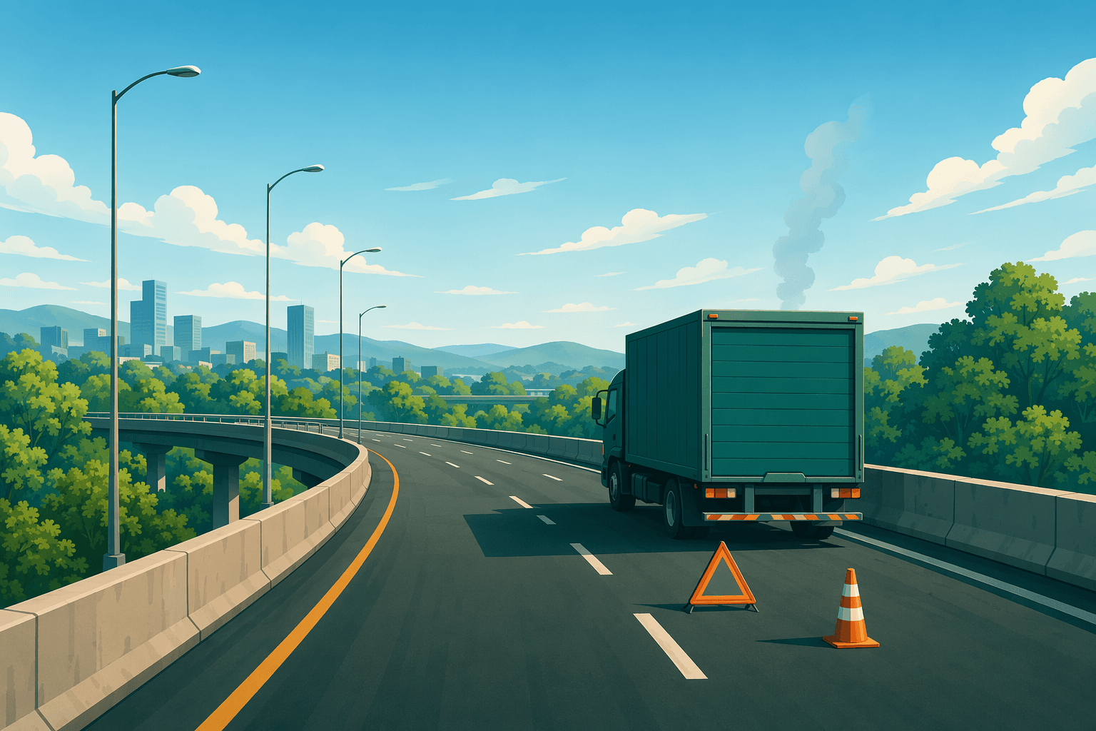 Traffic delay - illustration, Jake Team LLC