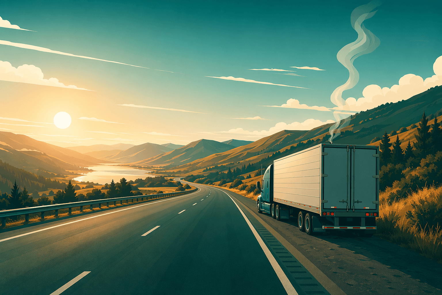 Highway accident - illustration, Jake Team LLC