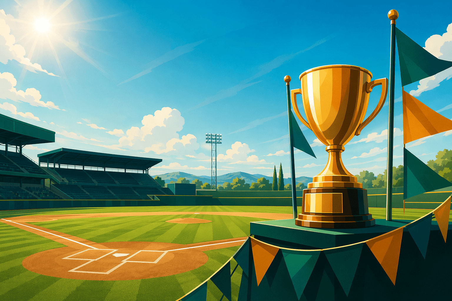 Baseball Victory - illustration, Jake Team LLC