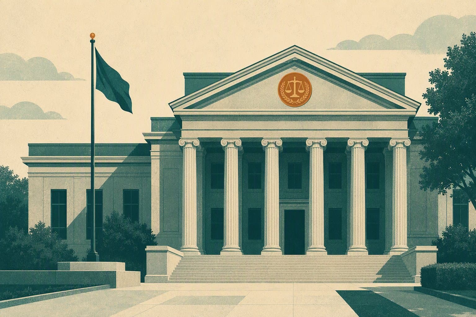 Federal Justice - illustration, Jake Team LLC