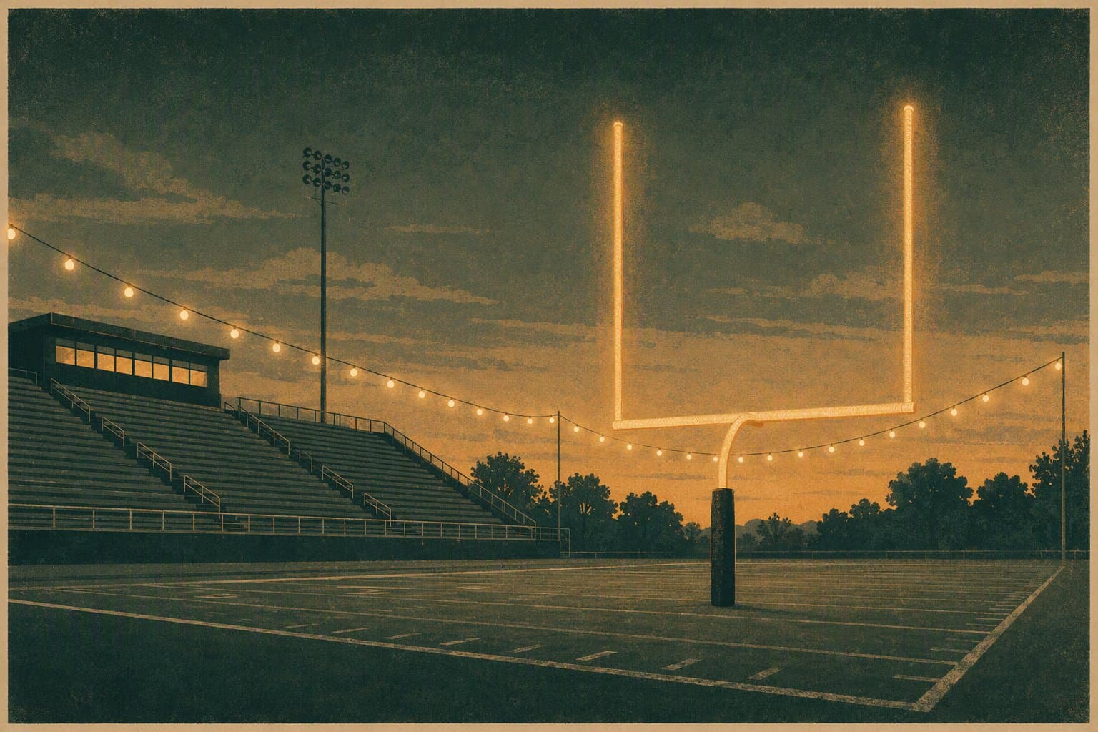 Friday night football - illustration, Jake Team LLC