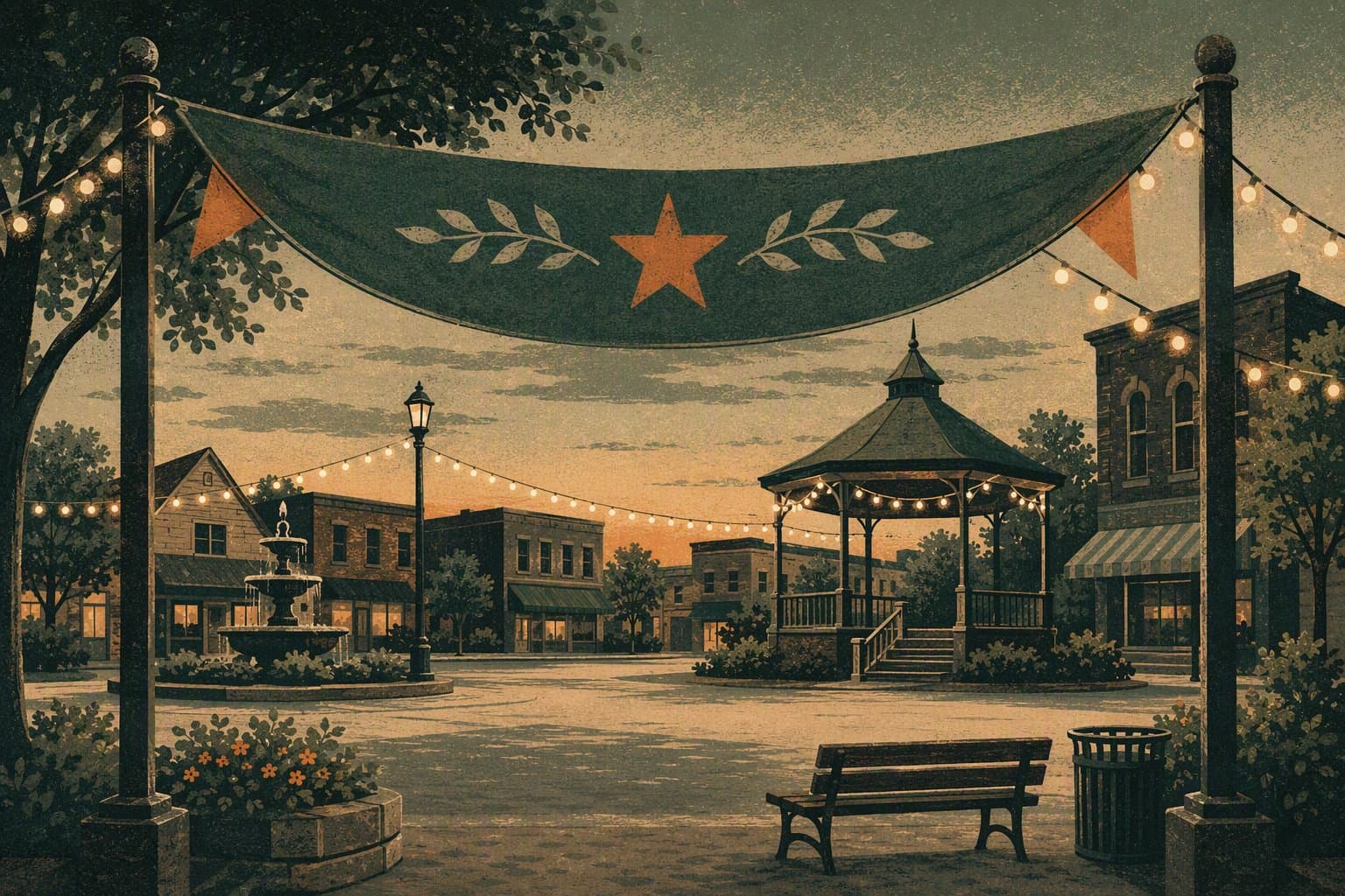 Town Square Expansion - illustration, Jake Team LLC