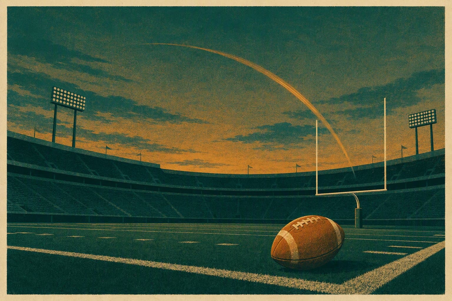 College Football Dominance - illustration, Jake Team LLC