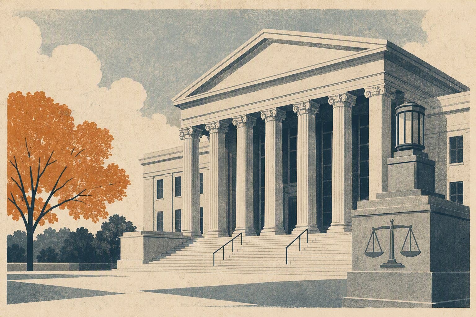 Federal courthouse - illustration, Jake Team LLC