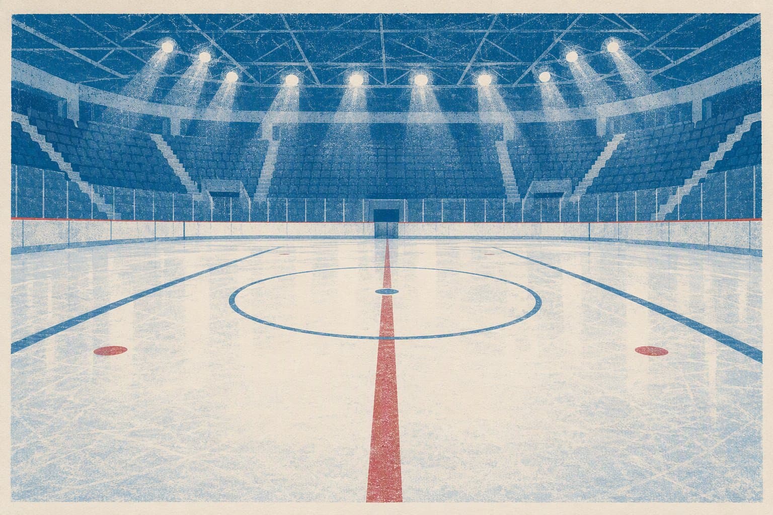 Hockey rink - illustration, Jake Team LLC