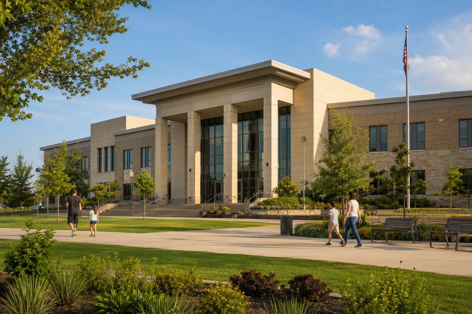 Sherman city hall - illustration, Jake Team LLC