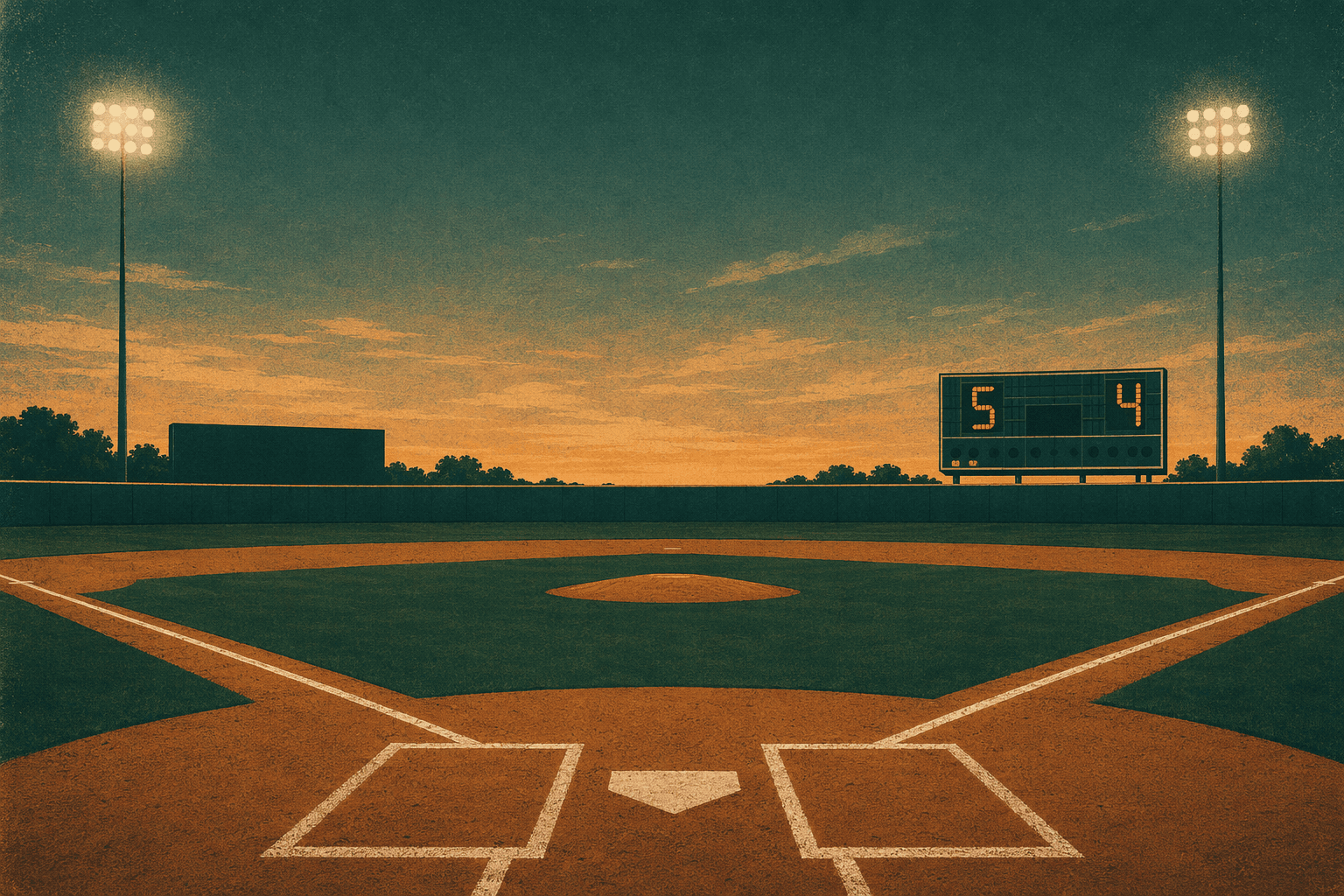 Late Baseball Win - illustration, Jake Team LLC