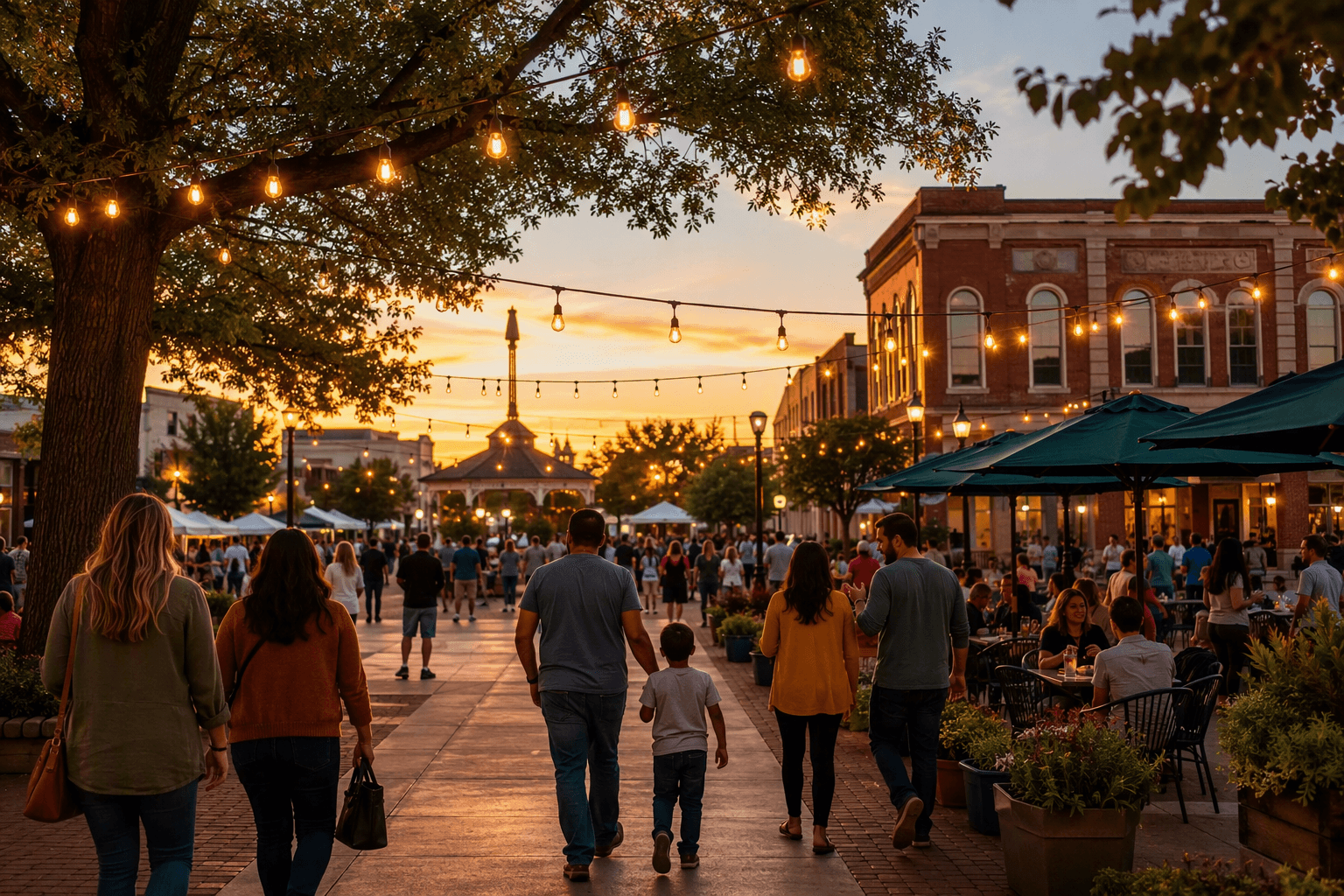 Texoma Town Square Festival - illustration, Jake Team LLC