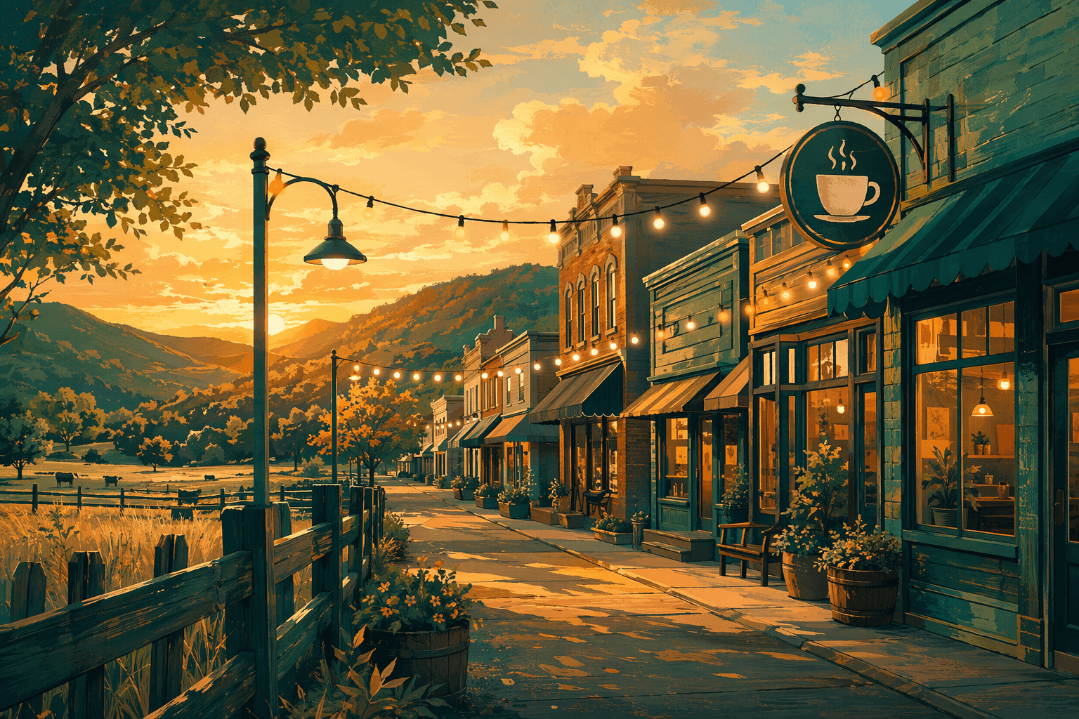 Small Town Attraction - illustration, Jake Team LLC