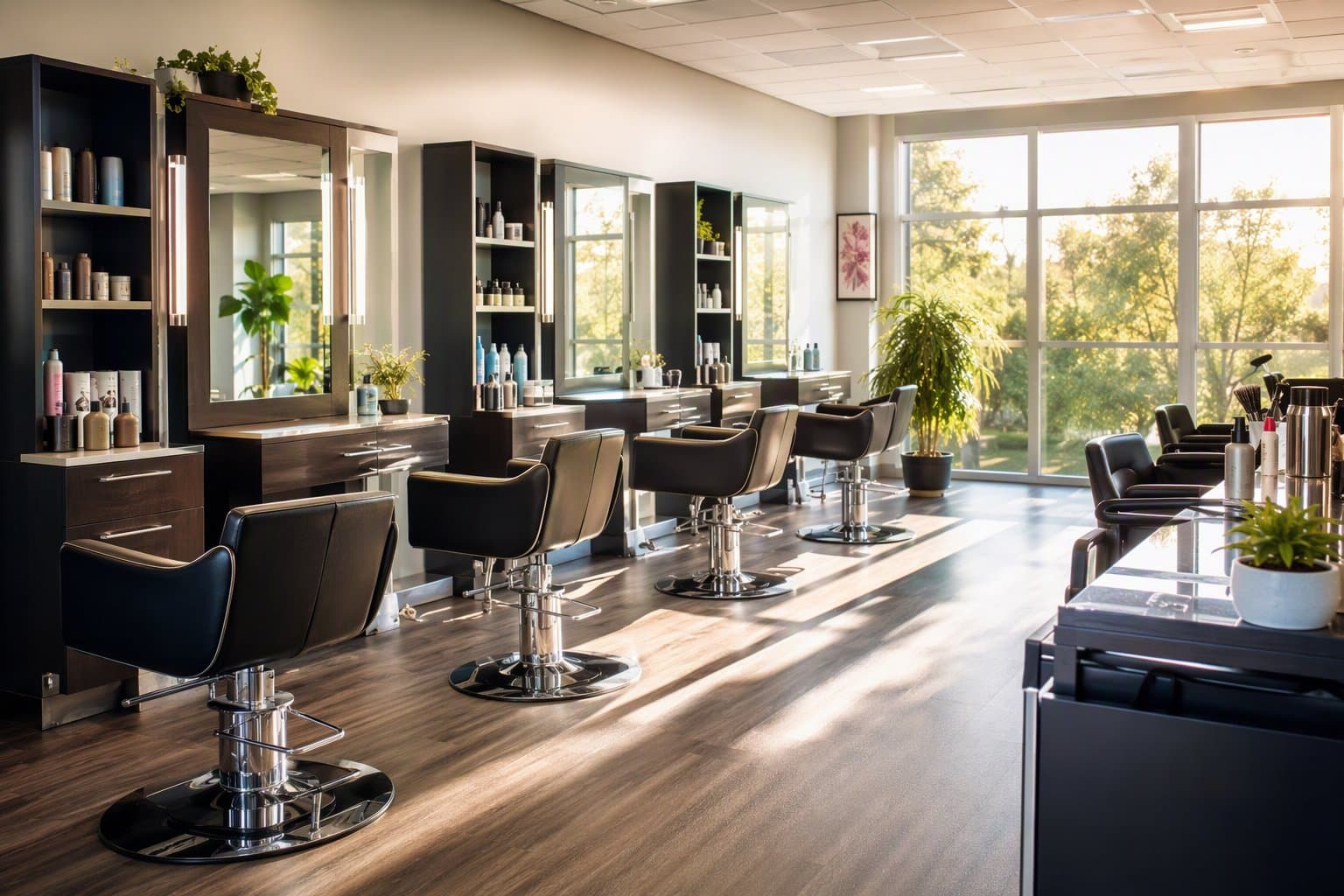 Cosmetology training room - illustration, Jake Team LLC