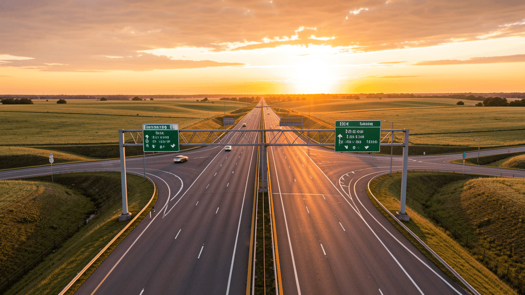 Texas-Oklahoma traffic data agreement — illustration, Jake Team LLC