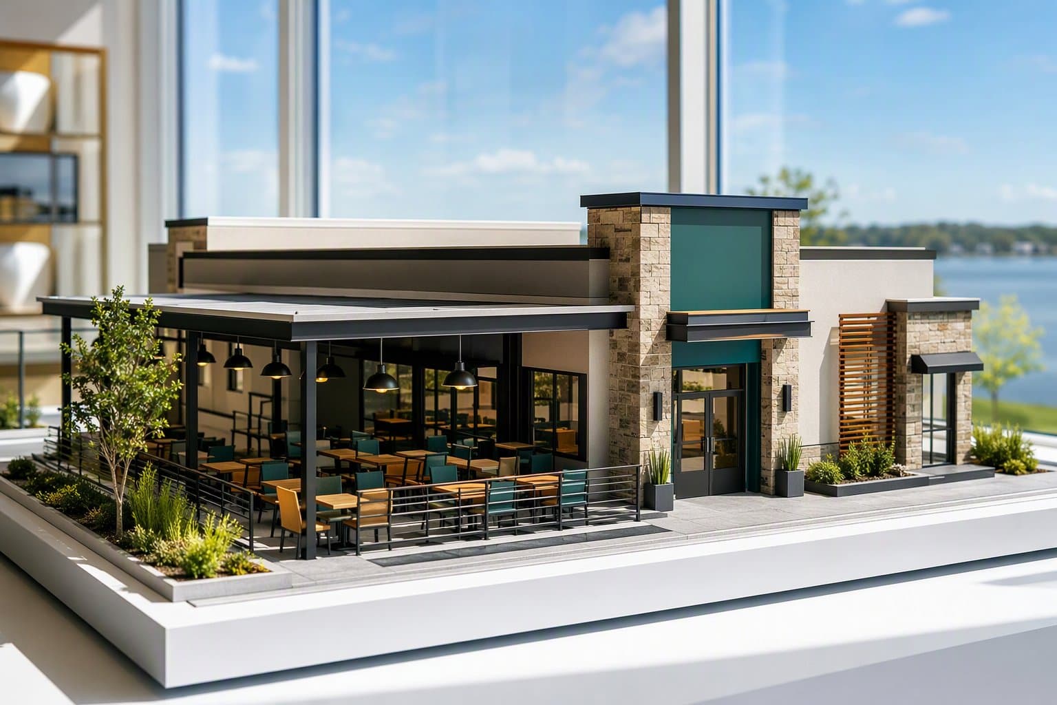 Sherman Restaurant Plan - illustration, Jake Team LLC