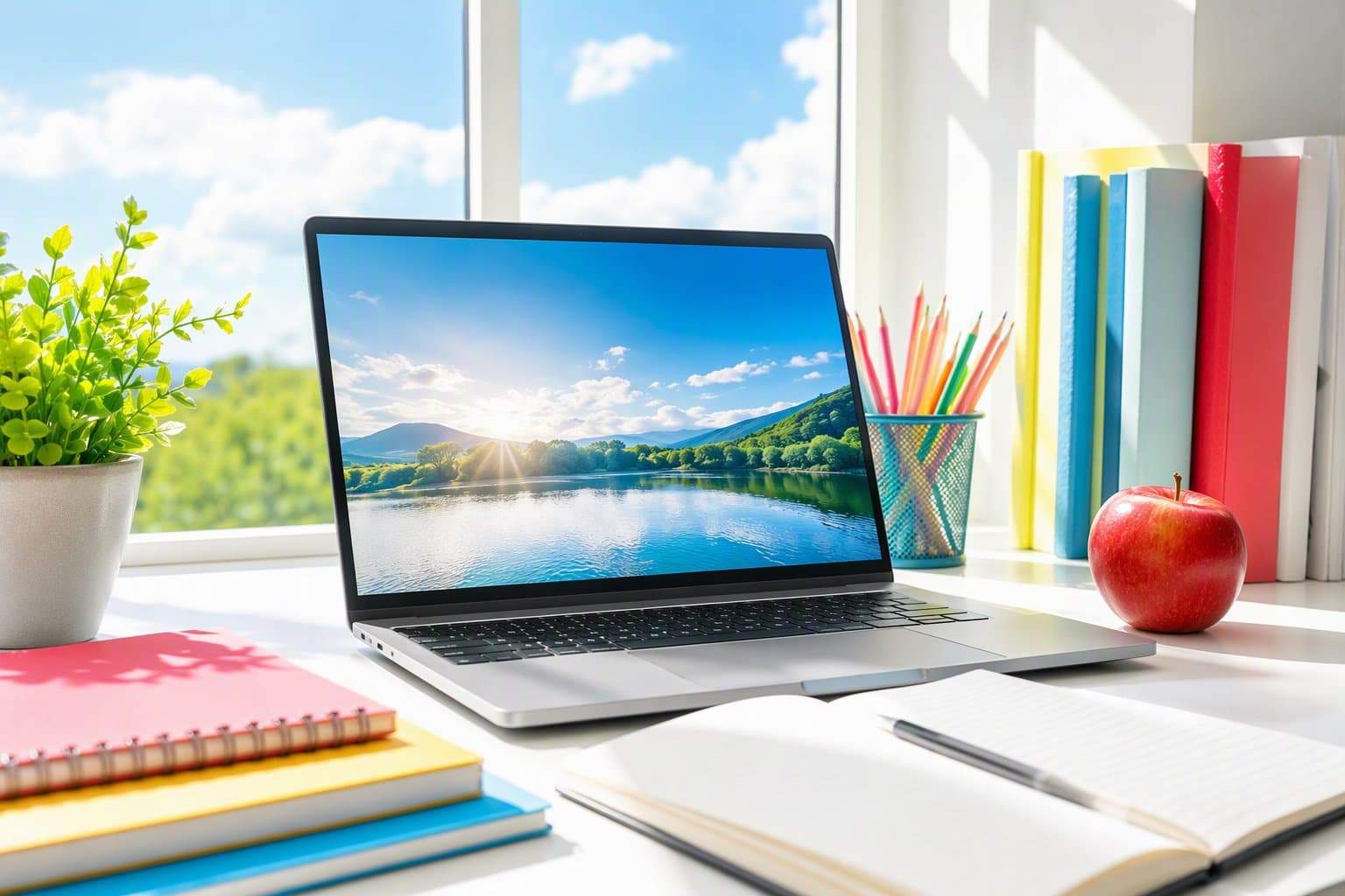 Modern School Laptops - illustration, Jake Team LLC