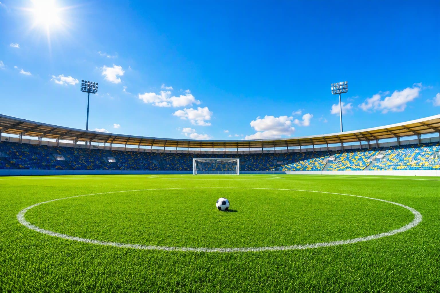 Empty soccer stadium - illustration, Jake Team LLC