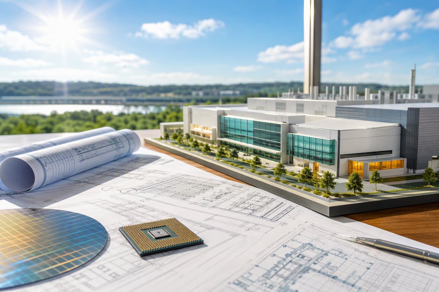 Semiconductor Blueprint - illustration, Jake Team LLC