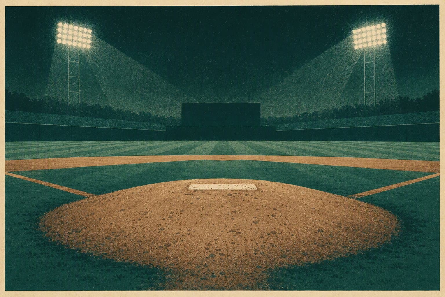 baseball mound - illustration, Jake Team LLC