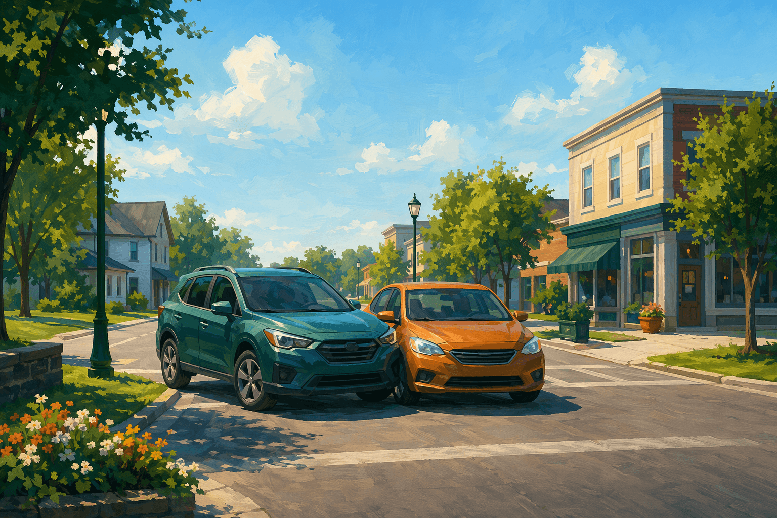 Traffic accident - illustration, Jake Team LLC