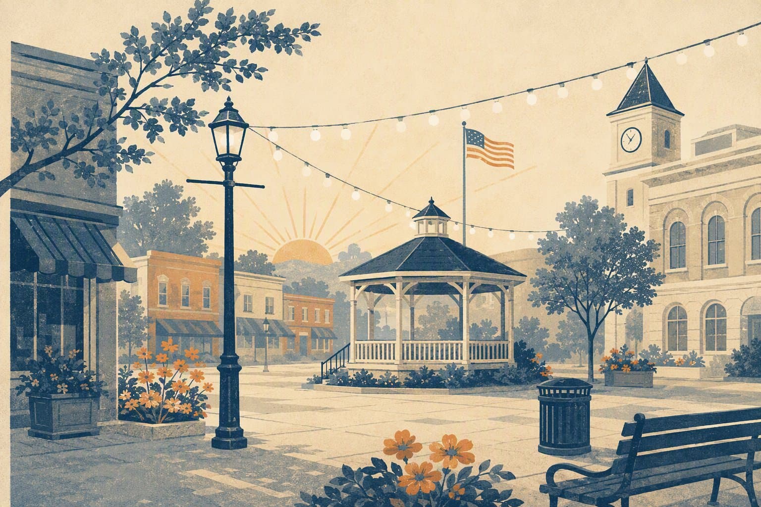 community gathering - illustration, Jake Team LLC