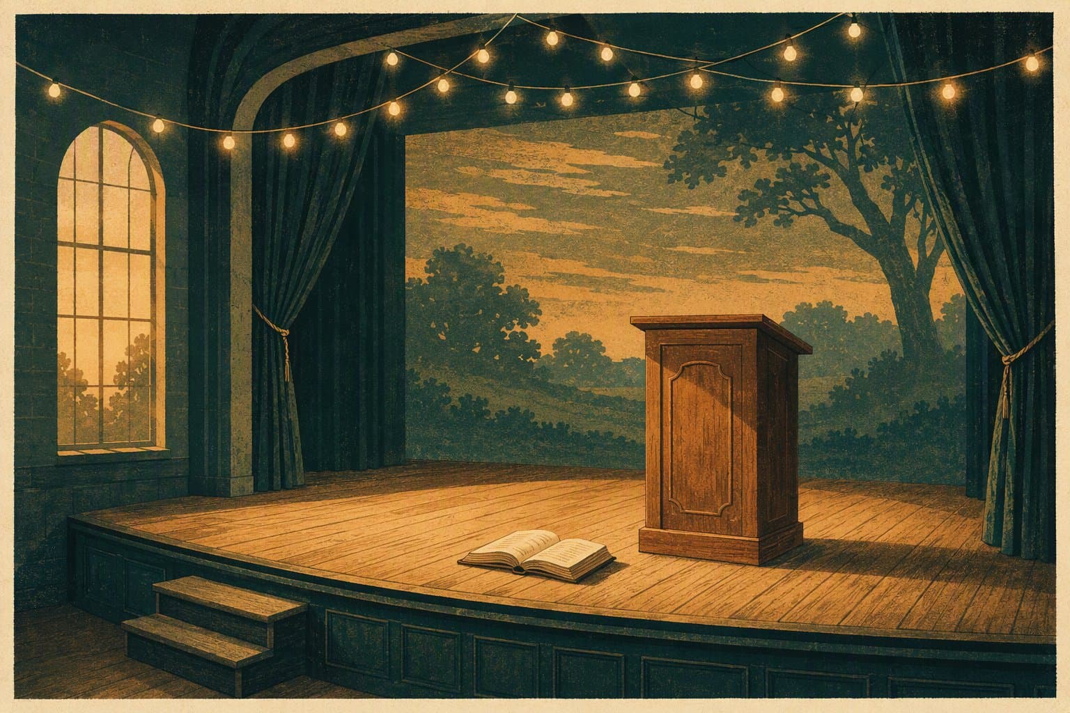 Community Theater - illustration, Jake Team LLC