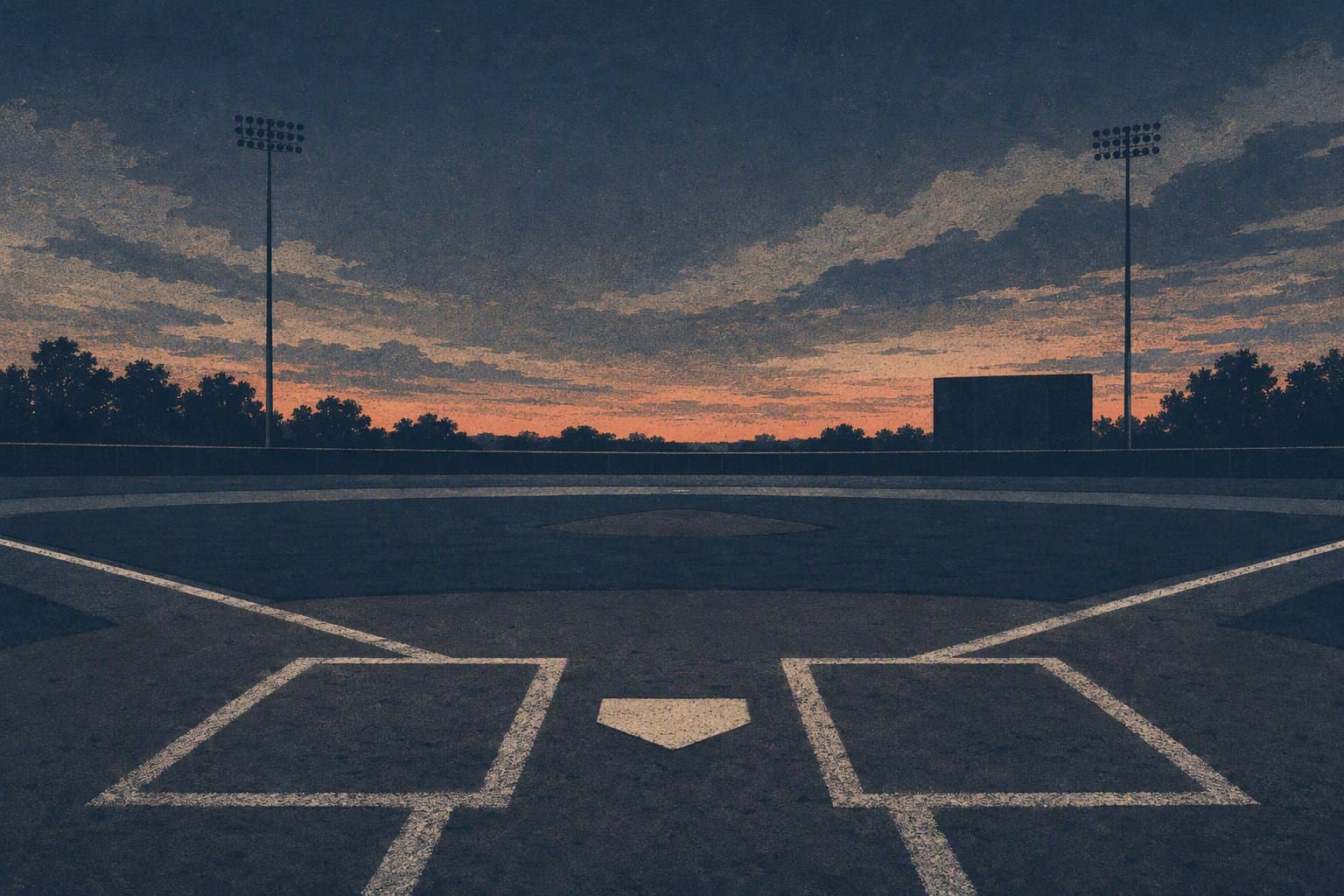 empty baseball stadium - illustration, Jake Team LLC