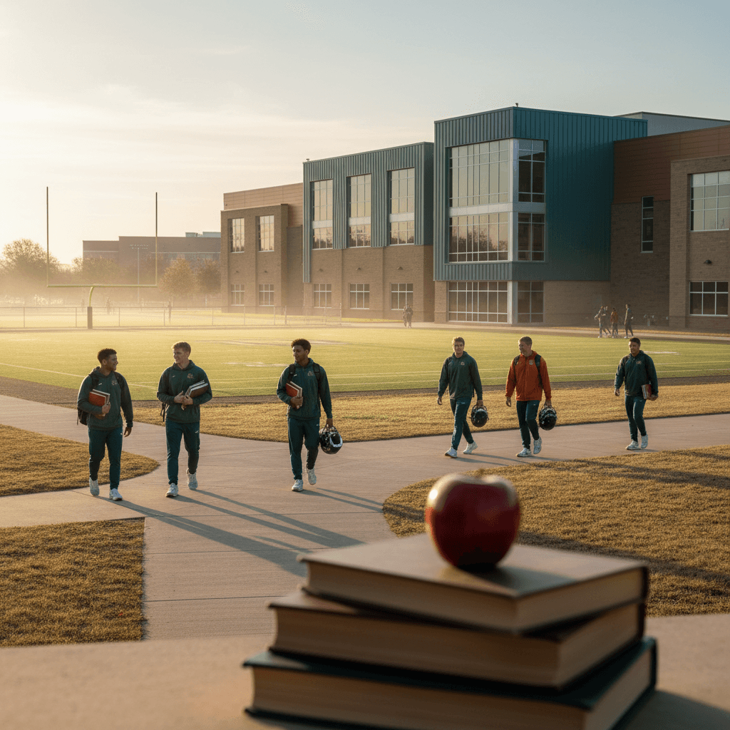 School Football Season - illustration, Jake Team LLC