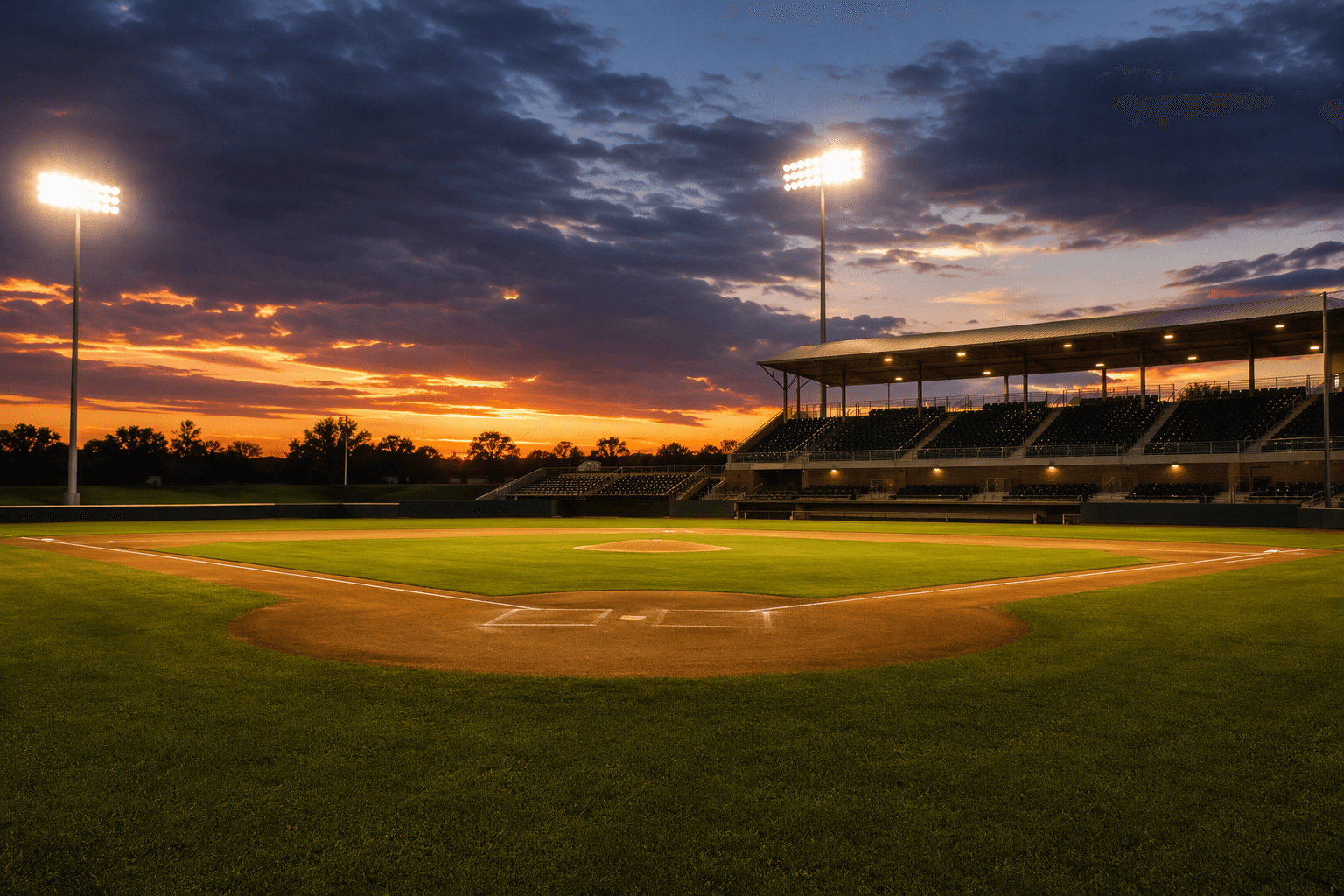 baseball field - illustration, Jake Team LLC
